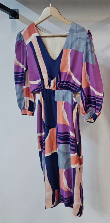Vestido Roxo Grife Gregory - Larga Roupas